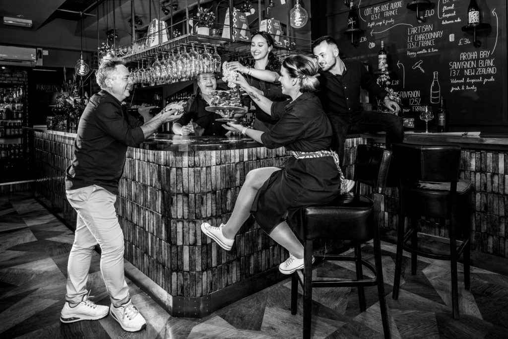 Portofino Bar & Restaurant in Wellswood, Torquay -Restaurant & Bar photographer, Sue Vaughton