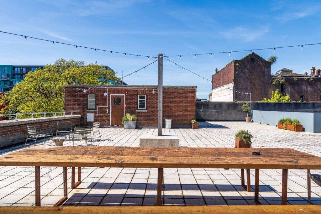 Commercial interior architectural photography for work spaces and artist studios at Light Studios in Plymouth by Eat Work Art