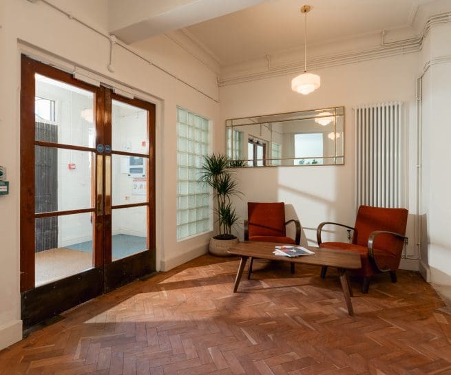 Commercial photography at Light Studios in Plymouth with 21 light-filled studio spaces and rooftop terrace with city views for events and relaxation.