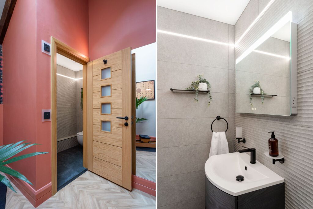 Woodpeckers is an Eco-friendly Devon holiday barn with luxury, accessibility, and tranquil, inviting spaces photographed by Sue Vaughton