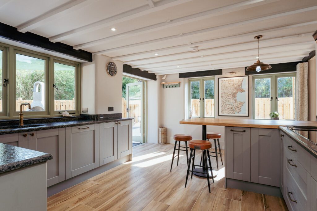 Woodpeckers is an Eco-friendly Devon holiday barn with luxury, accessibility, and tranquil, inviting spaces photographed by Sue Vaughton