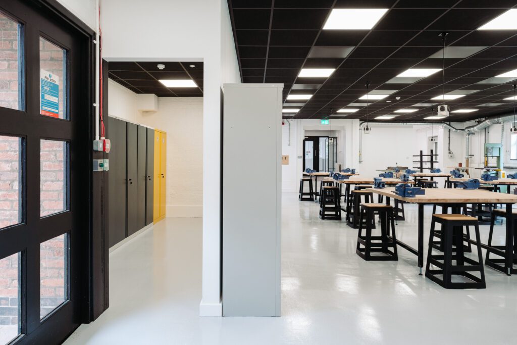 Taskspace Interior Design and Installation at Repton School photographed by Sue Vaughton Photography