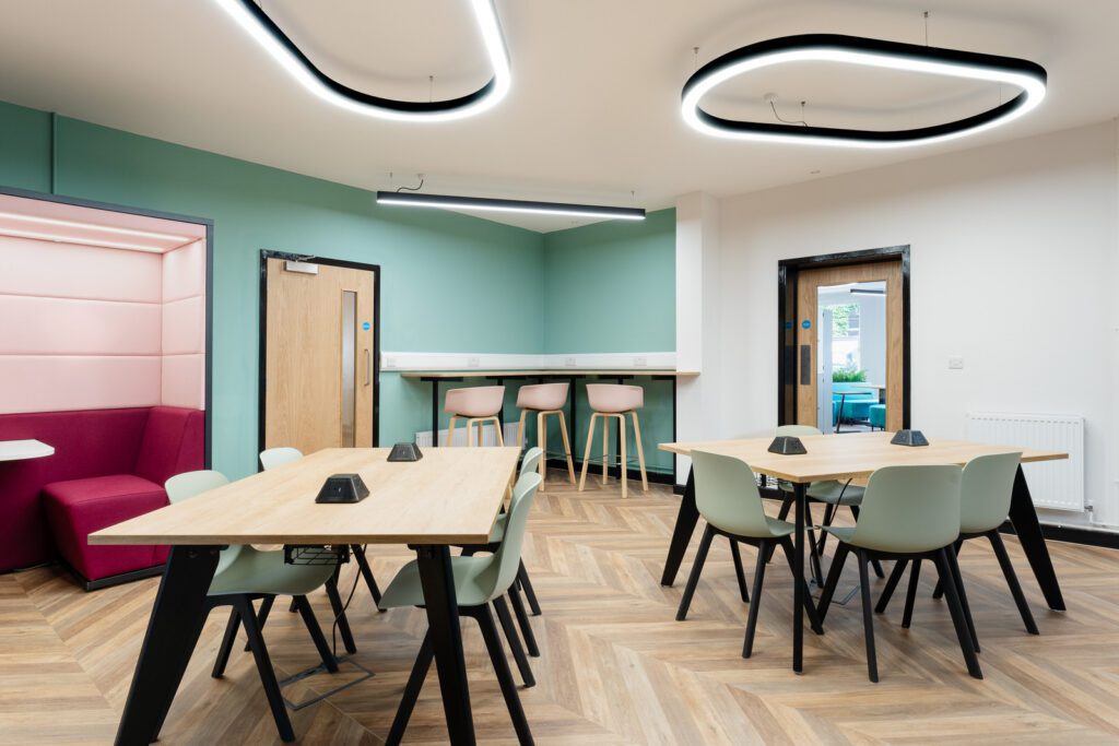 Taskspace Interior Design of The Maynards School Sixth Form and photographed by Sue Vaughton Photography