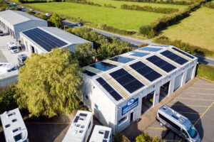 Forest Solar & Electrical Services – aerial and architectural ground photography of commercial and industrial electrical service installations by Sue Vaughton