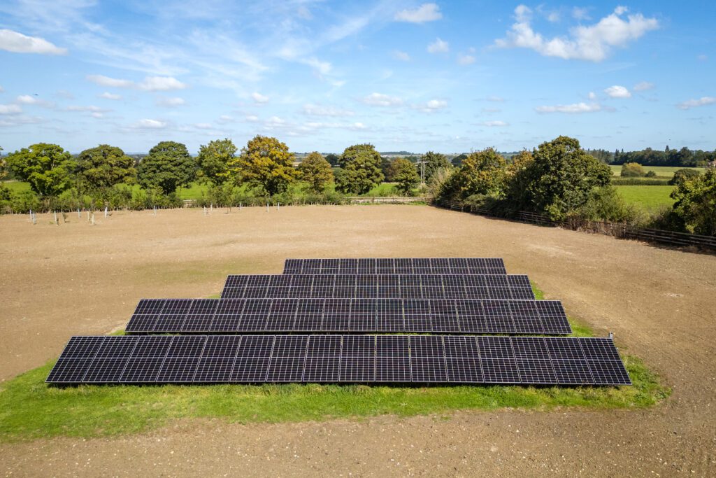 Forest Solar & Electrical Services – aerial and architectural ground photography of commercial and industrial electrical service installations by Sue Vaughton