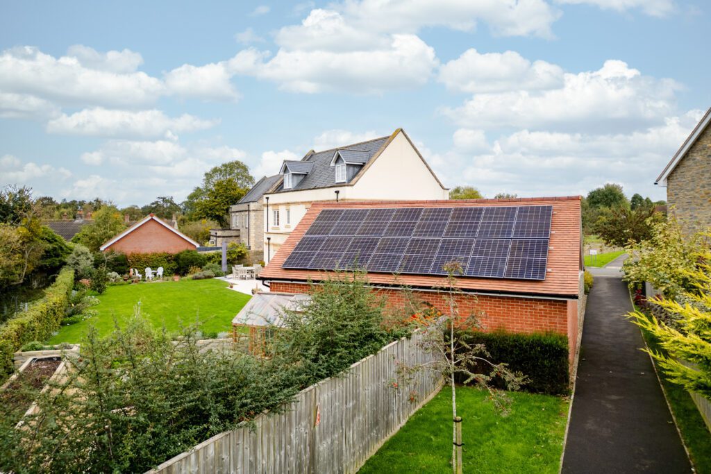 Forest Solar & Electrical Services – aerial and architectural ground photography of commercial and industrial electrical service installations by Sue Vaughton